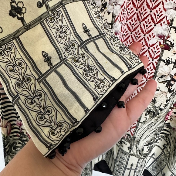 Sapphire Crepe Kurta with pearl embelishment - Picture 3 of 4